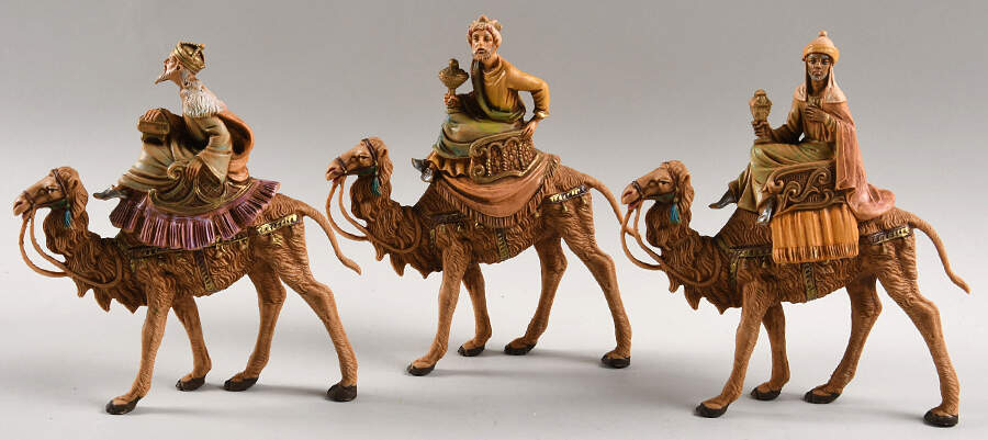 Fontanini Nativity 5" Scale Older Kings On Camels - No Box by Roman-1