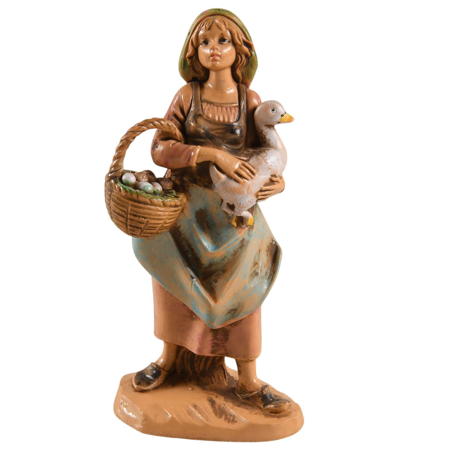 Fontanini Signature Collection Shepherdess With Goose - Boxed by Roman-1