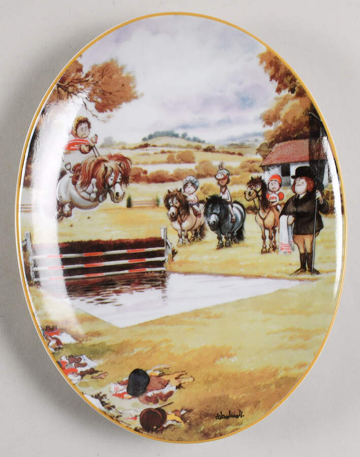 Thelwell Ponies The Water Jump - No Box by Royal Worcester-1