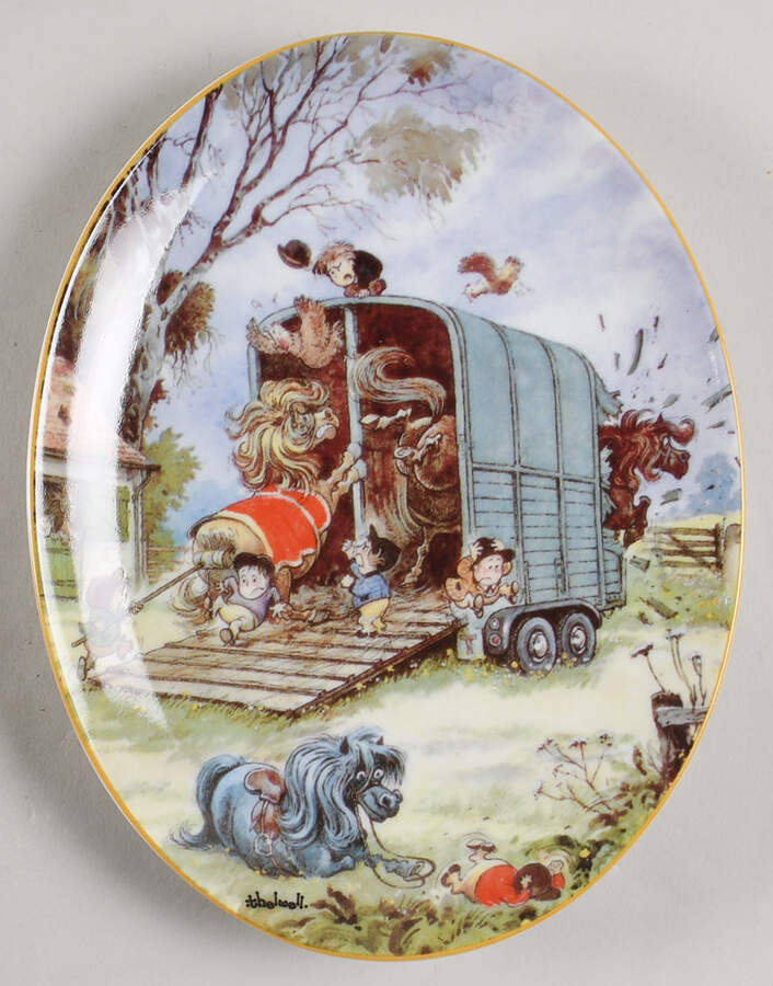Thelwell Ponies The Horsebox - With Box by Royal Worcester-1