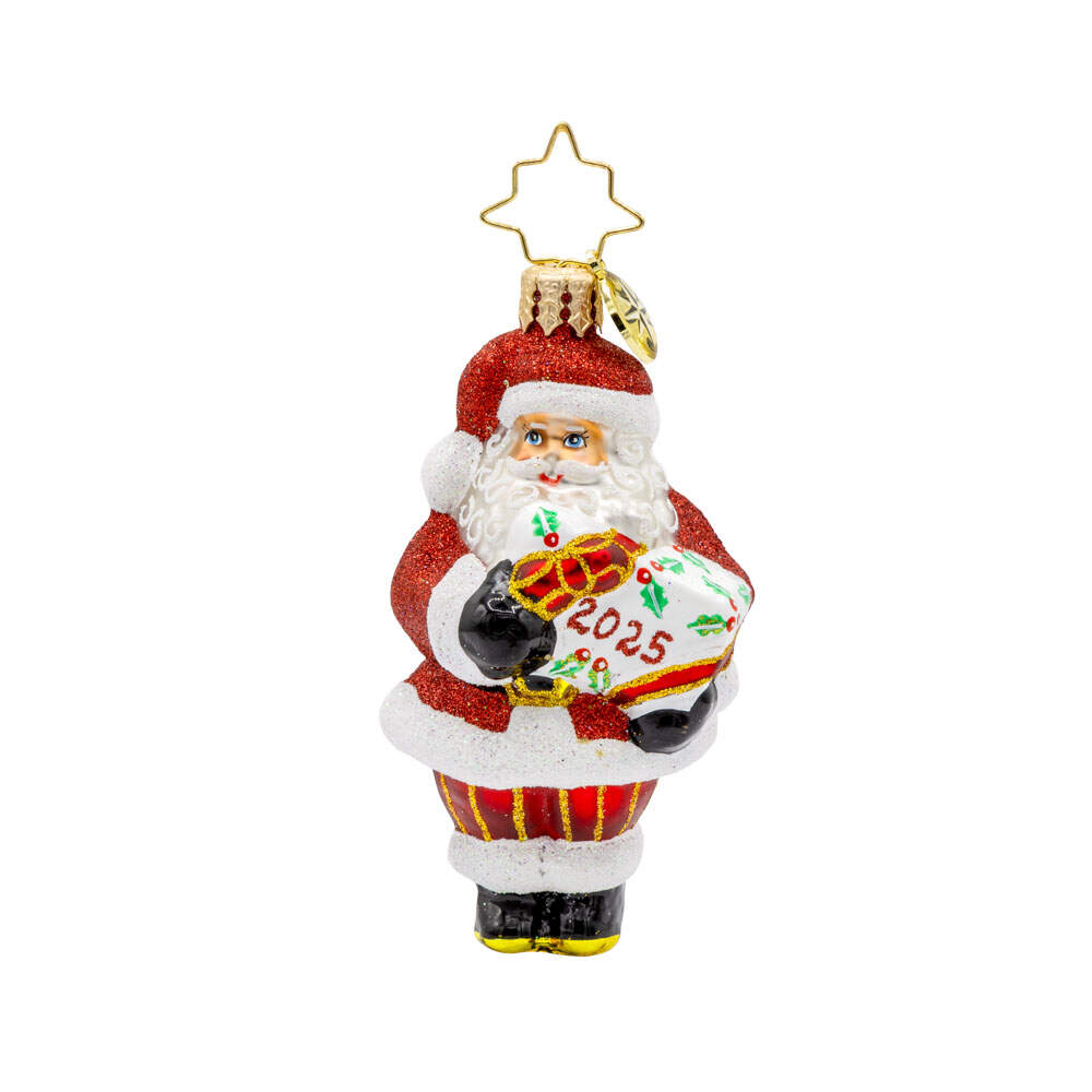 2025 Dated Ornaments Santa's Special Gift 2025-Gem - No Box by Christopher Radko-1