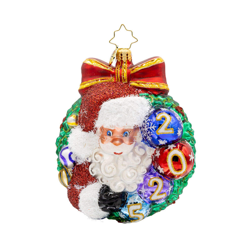2025 Dated Ornaments Smiling Through 2025 - No Box by Christopher Radko-1