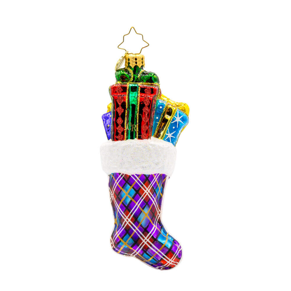2025 Dated Ornaments 2025 Stacked Holiday Joy - No Box by Christopher Radko-1