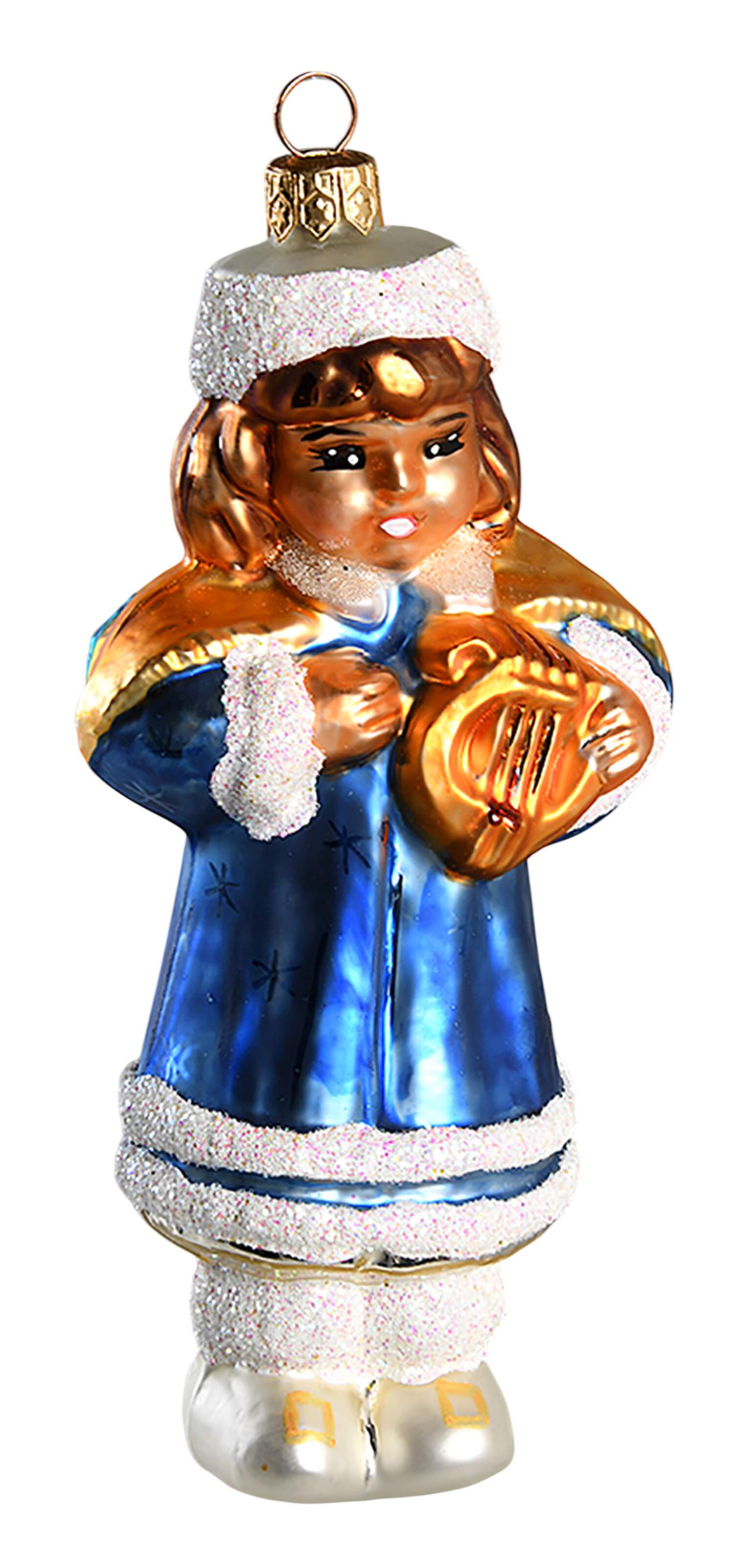 Angel Ornaments (Blown Glass) Blue Caroline - No Box by Christopher Radko-1