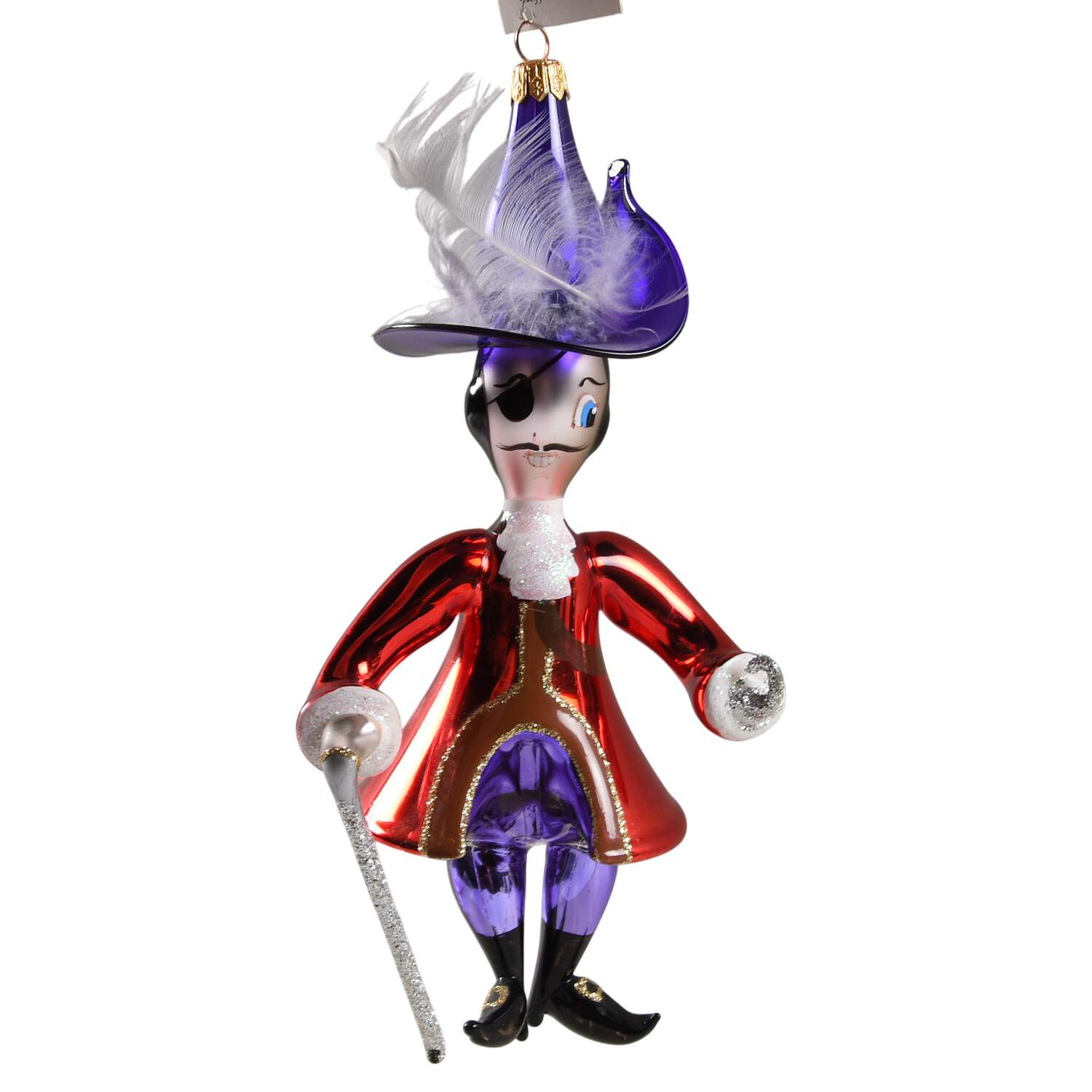 Cartoons-Nursery Rhymes (Italian Flair) Captain-With Eye Patch - No Box by Christopher Radko-1