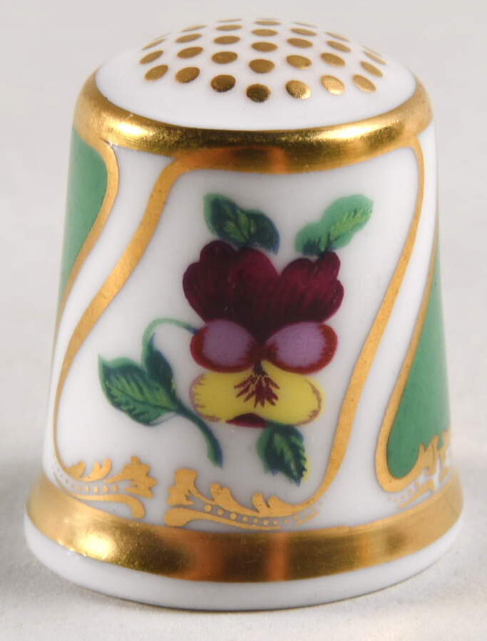 The Historical Thimble Collection Moses Webster - Boxed by Royal Crown Derby-1