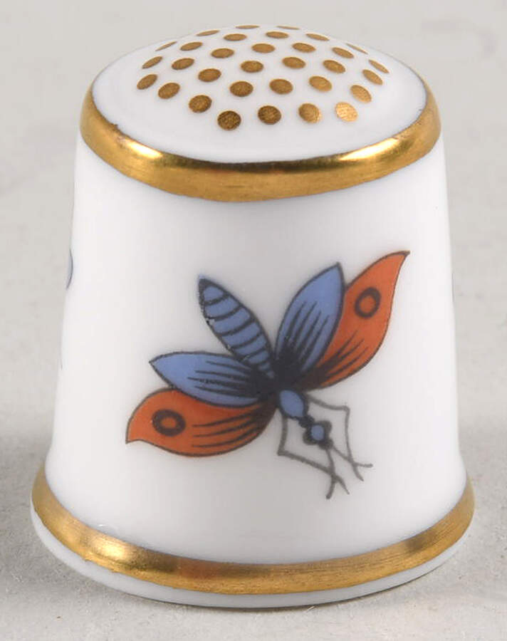 The Historical Thimble Collection The Moth - Boxed by Royal Crown Derby-1