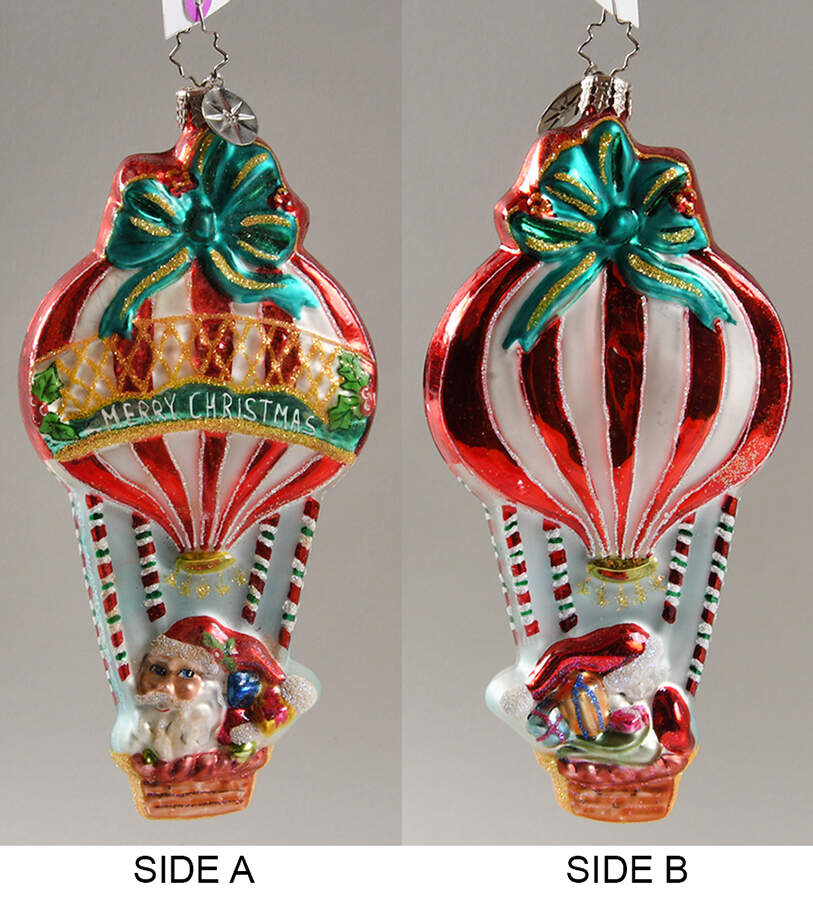 Santa-Space Up Up And Away (2 Sided) - No Box by Christopher Radko-1