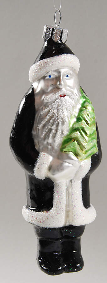 Santa with Pinecones-Trees Evening Santa (Tuxedo Santa) - No Box by Christopher Radko-1