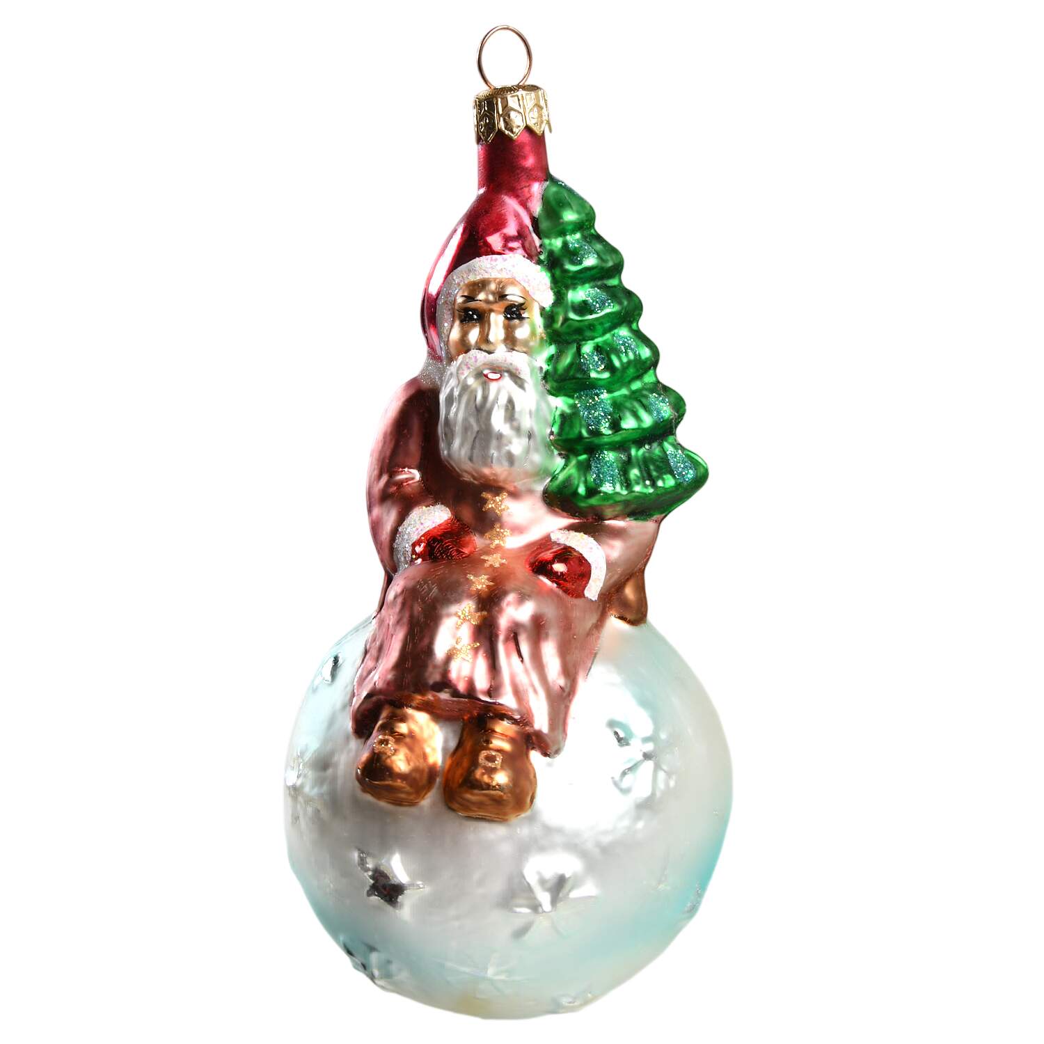 Santa with Pinecones-Trees Rest Ye Merry - No Box by Christopher Radko-1