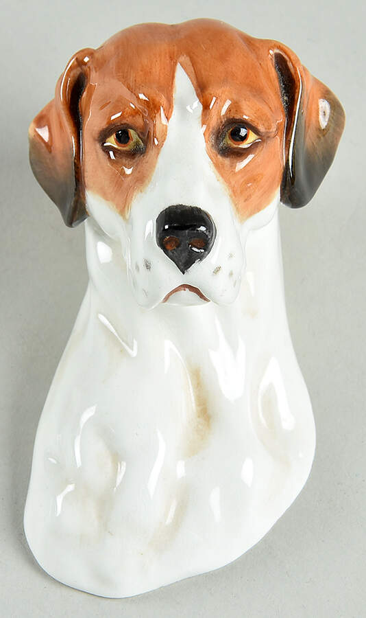 Wall Mount Animal Heads Hound Head - No Box by Royal Worcester-1
