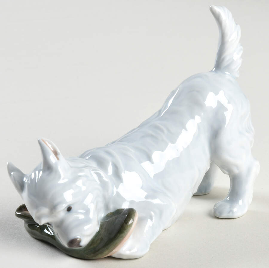 Dogs Terrier With Slipper - No Box by Royal Copenhagen-1