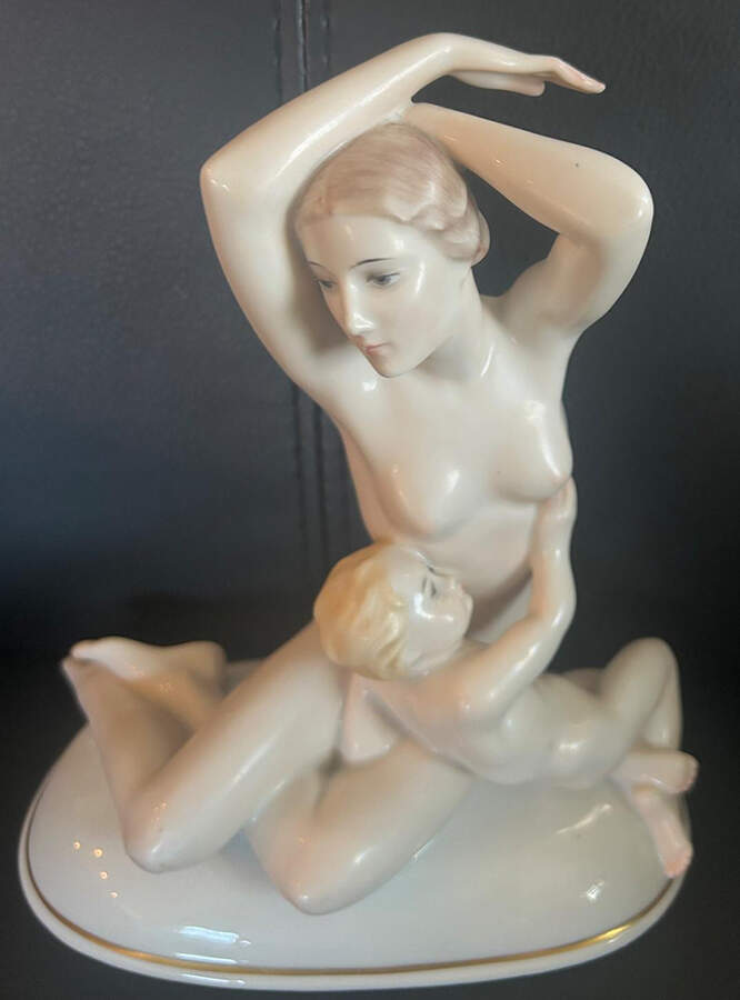 Schliepstein Figurines Woman With Child - No Box by Rosenthal - Continental-1