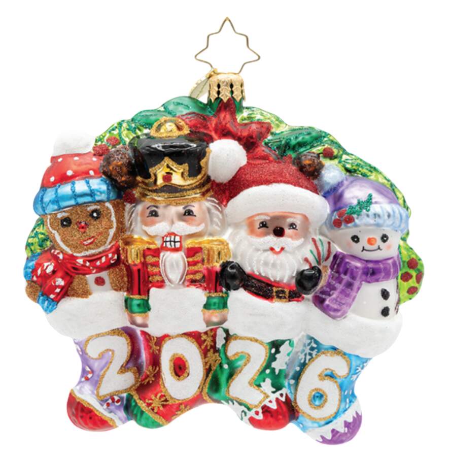 2026 Dated Ornaments 2026 Together For The Holidays - No Box by Christopher Radko-1
