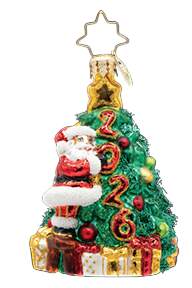 2026 Dated Ornaments Santa's 2026 Tree Trim Gem - No Box by Christopher Radko-1