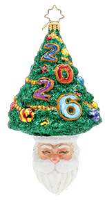 2026 Dated Ornaments Santa's Sparkling 2026 - No Box by Christopher Radko-1