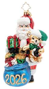 2026 Dated Ornaments St. Nick's 2026 Treasures - No Box by Christopher Radko-1