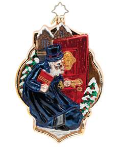 A Christmas Carol (Ornament of the Month) A Knock From The Past - No Box by Christopher Radko-1