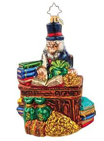 A Christmas Carol (Ornament of the Month) Tales From The Counting Desk - No Box by Christopher Radko-1