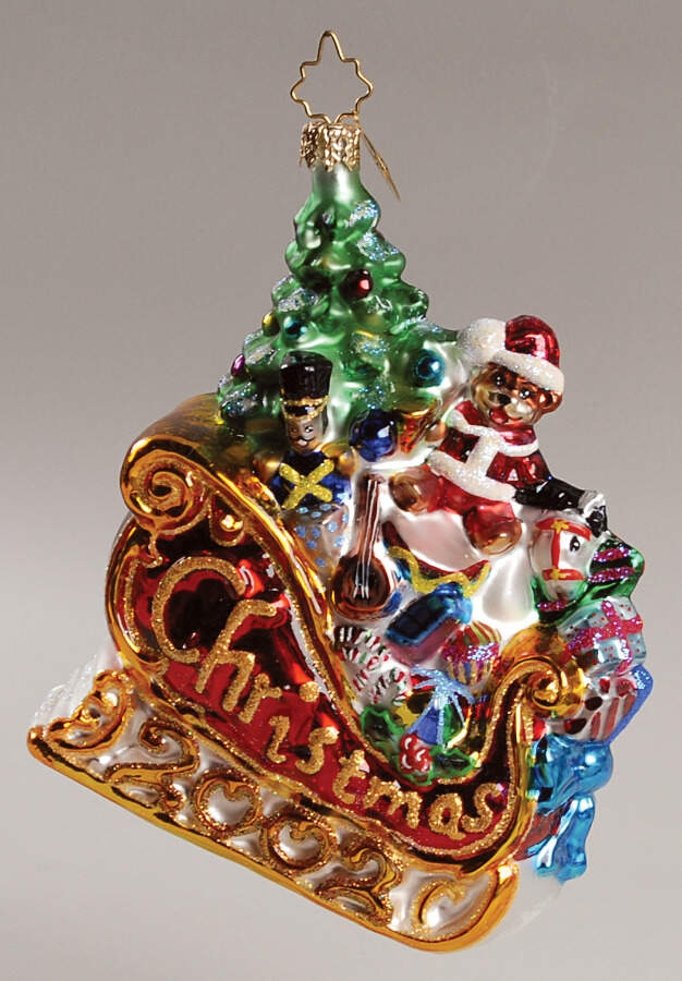 2002 Dated Ornaments Dashing Through 2002 - No Box by Christopher Radko-1