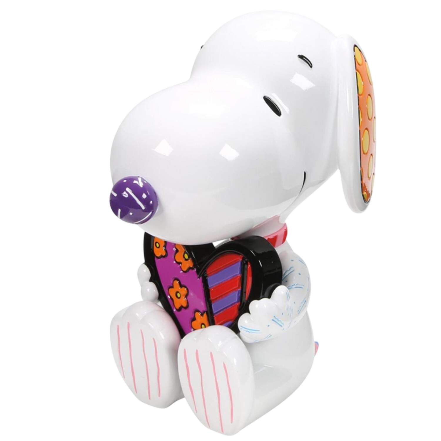 Peanuts Snoopy Heart Statue - No Box by Romero Britto-1