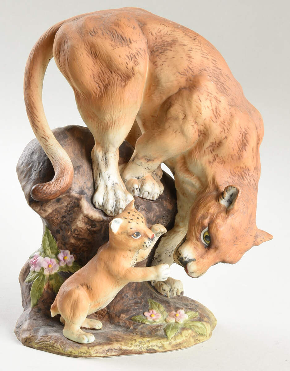 Sadek Animal Figurines Mountain Lions - Boxed by Sadek-1