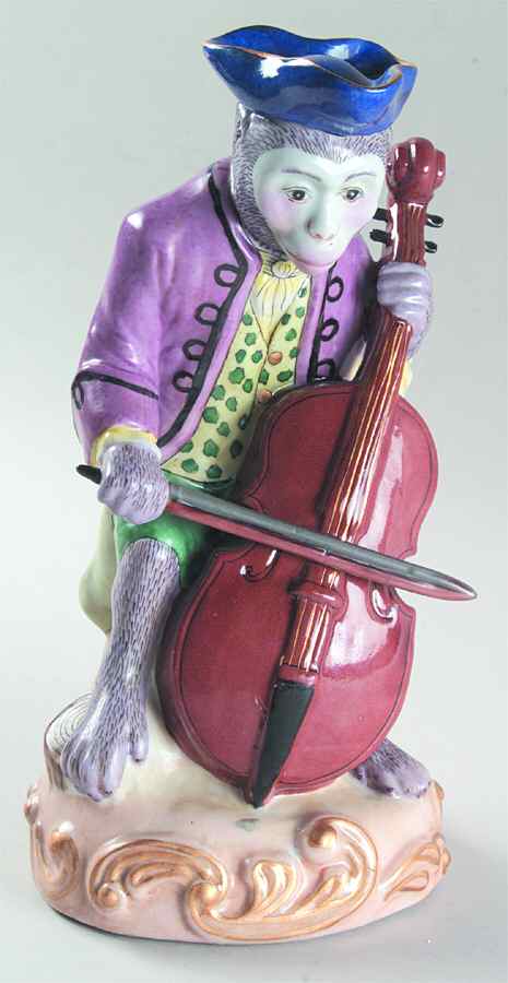 Sadek Animal Figurines Monkey With Cello - Boxed by Sadek-1