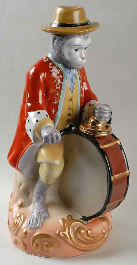 Sadek Animal Figurines Monkey With Drum - Boxed by Sadek-1