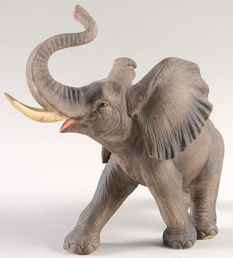Sadek Animal Figurines Elephant-Trunk Up - Boxed by Sadek-1