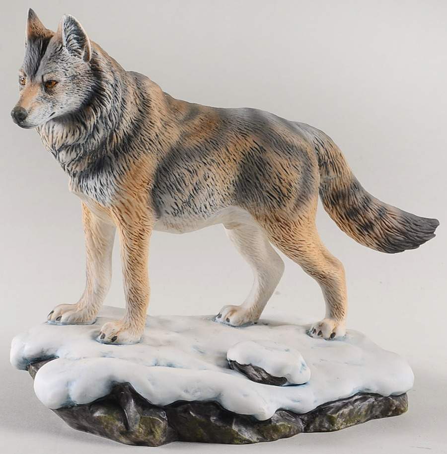 Sadek Animal Figurines Grey Wolf - Boxed by Sadek-1
