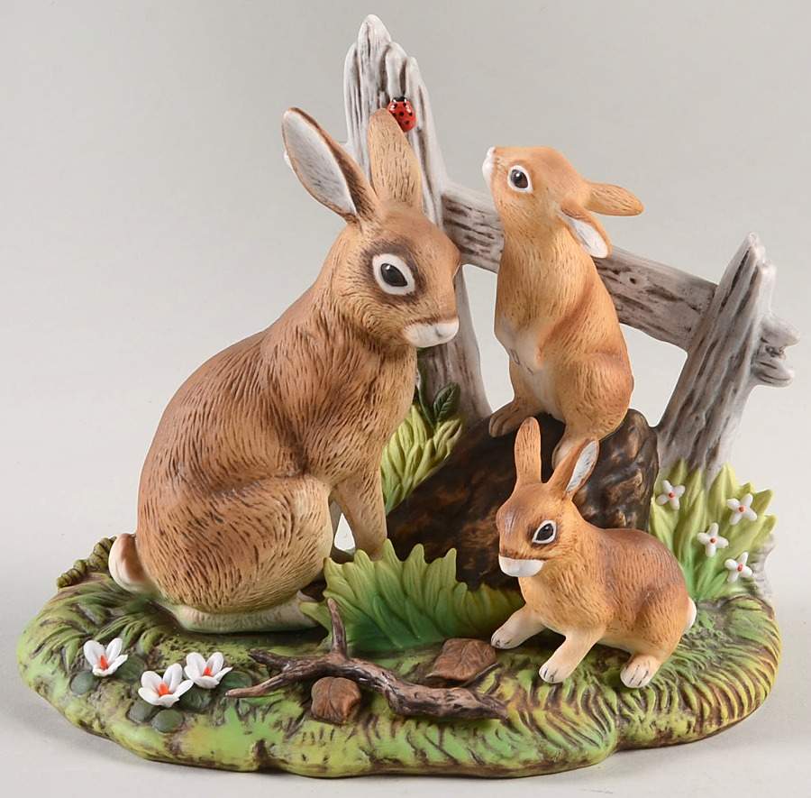 Sadek Animal Figurines Rabbit Family - No Box by Sadek-1