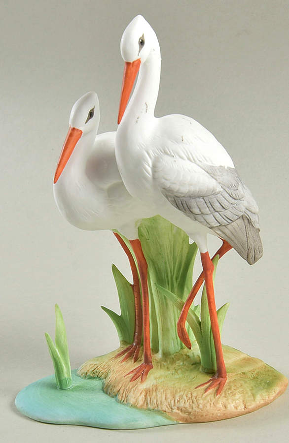 Sadek Bird Figurines White Storks - No Box by Sadek-1
