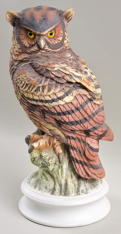 Sadek Bird Figurines Great Horned Owl - No Box by Sadek-1