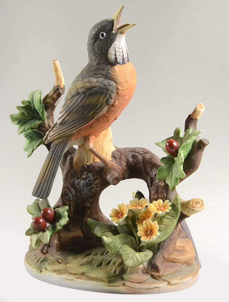 Sadek Bird Figurines Robin-Male - With Box by Sadek-1