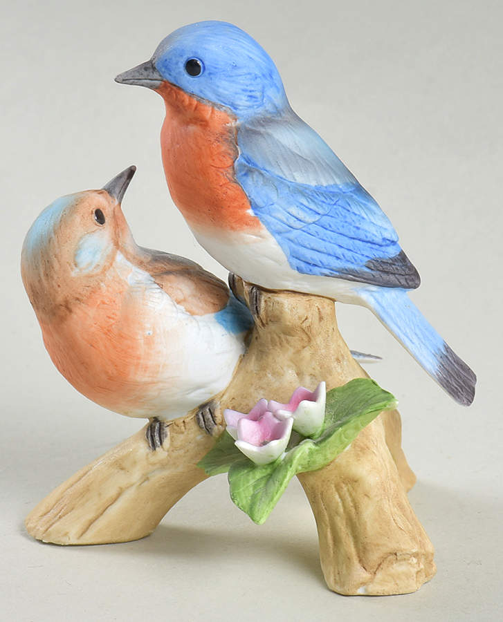 Sadek Bird Figurines Eastern Bluebirds - Boxed by Sadek-1