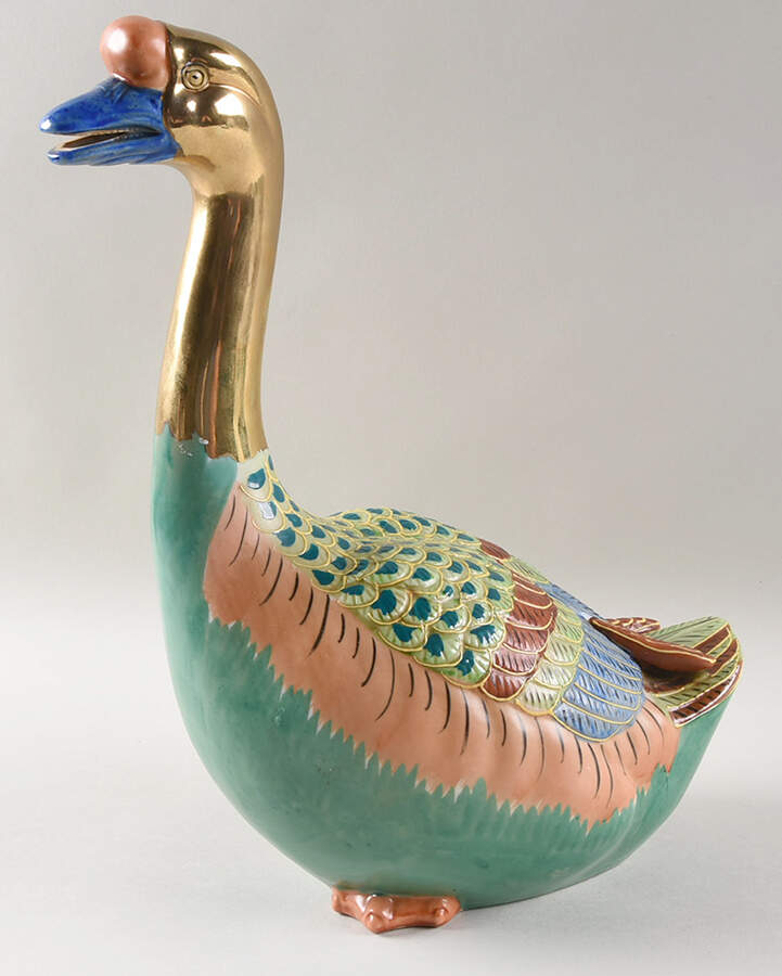 Sadek Bird Figurines Goose-Head Up - No Box 470a by Sadek-1