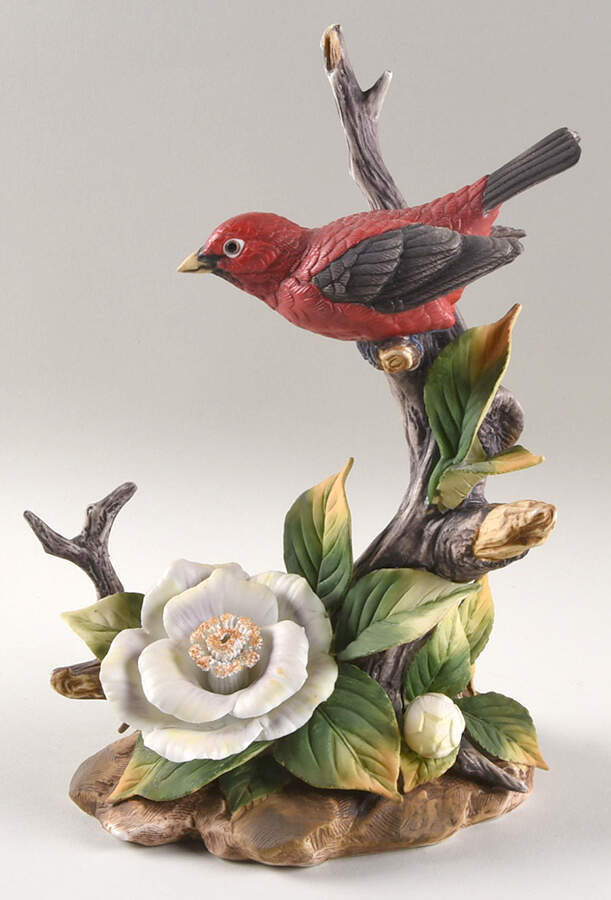 Sadek Bird Figurines Scarlet Tanager - No Box by Sadek-1