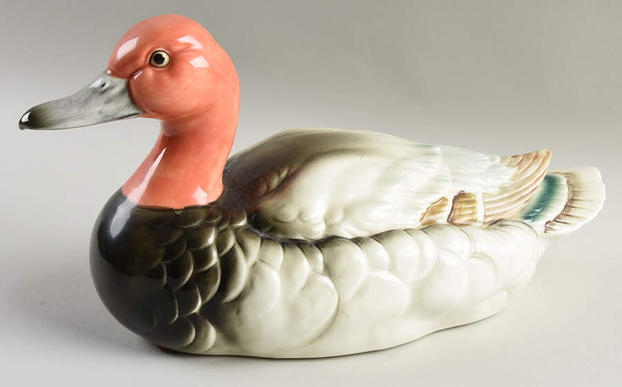 Sadek Bird Figurines Canvasback Duck-Ceramic - Boxed by Sadek-1
