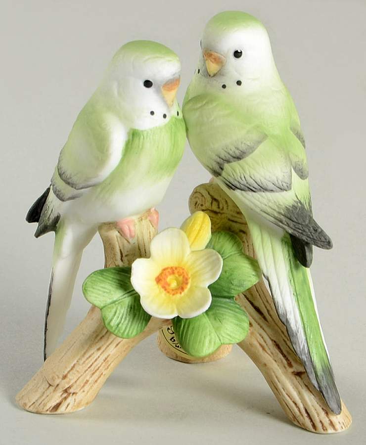 Sadek Bird Figurines Parakeets - No Box by Sadek-1