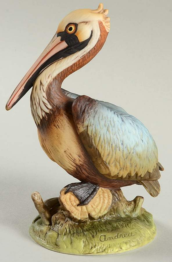 Sadek Bird Figurines Brown Pelican - No Box by Sadek-1