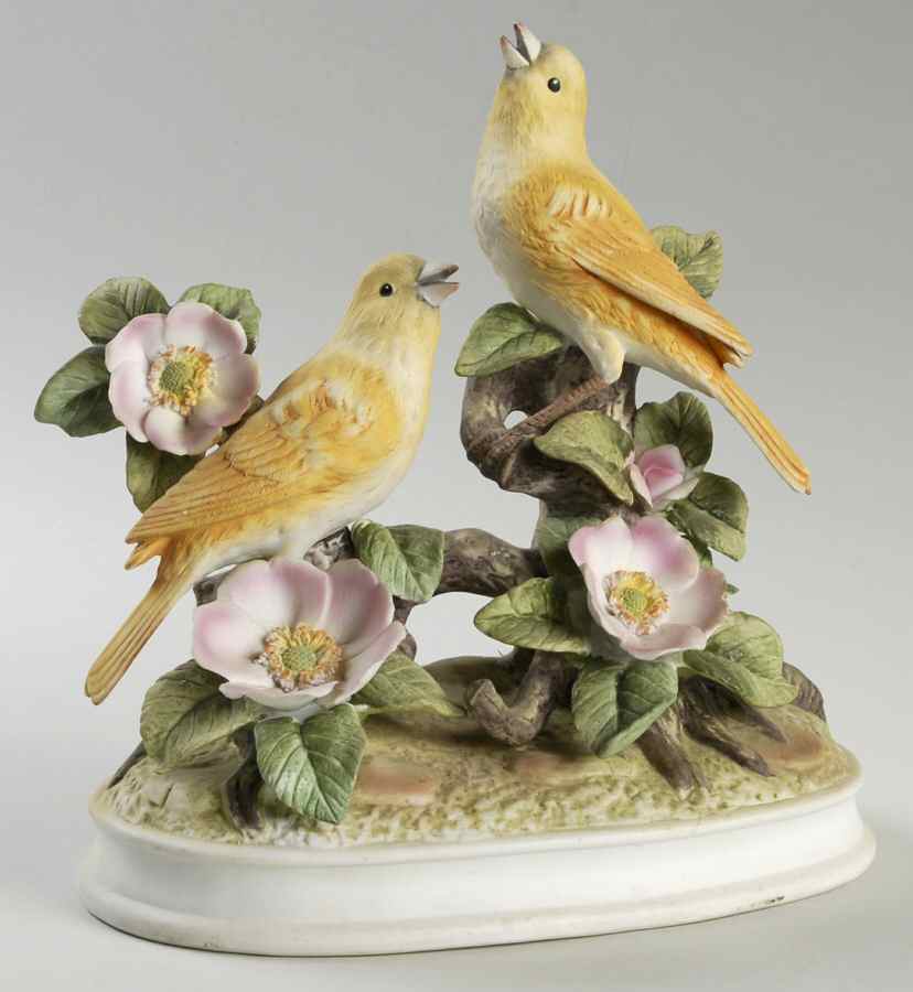 Sadek Bird Figurines Canary Grouping-Thicker Base - Boxed by Sadek-1