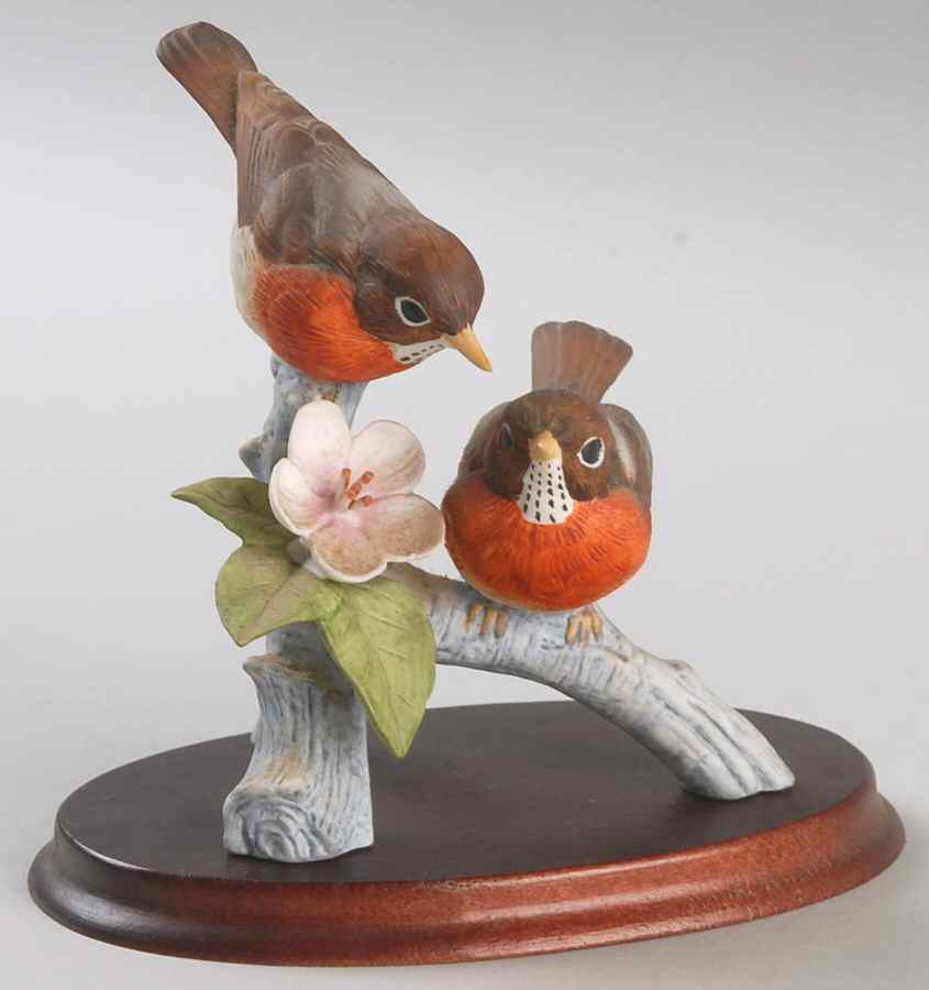 Sadek Bird Figurines Robins - No Box by Sadek-1