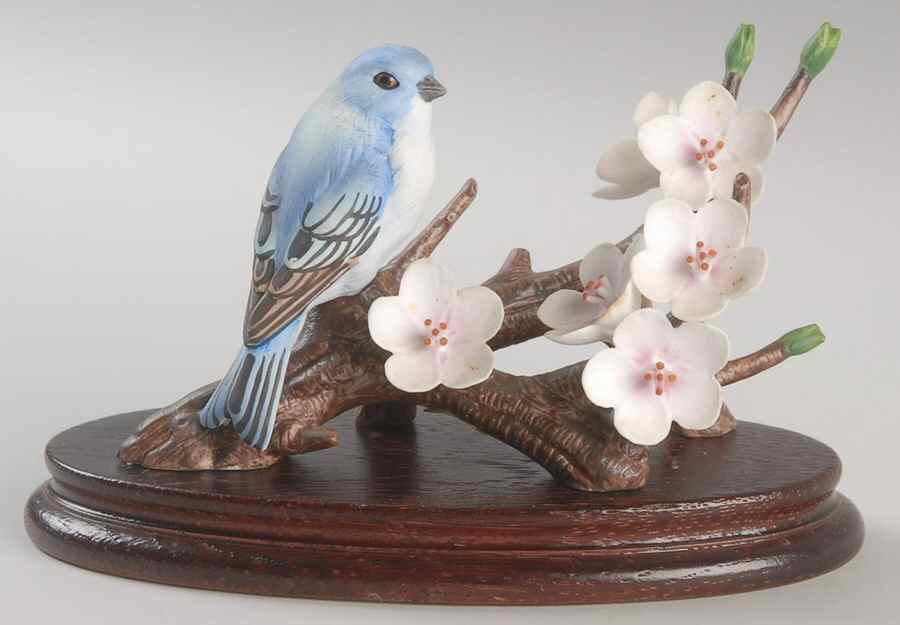 Sadek Bird Figurines Indigo Bunting - Boxed by Sadek-1