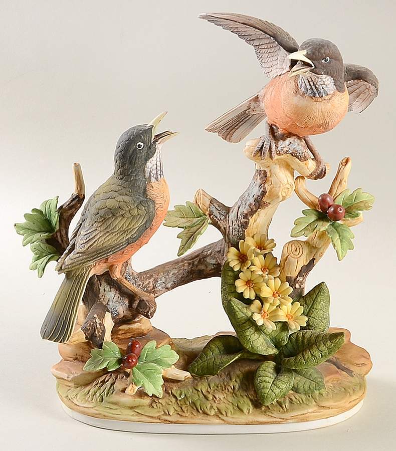 Sadek Bird Figurines Group Of Robins - Boxed by Sadek-1
