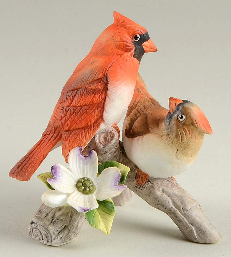 Sadek Bird Figurines Cardinal Pair - No Box by Sadek-1