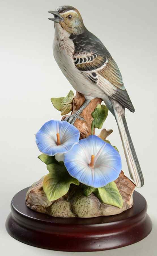 Sadek Bird Figurines Mockingbird W/ Morning Glory - Boxed by Sadek-1