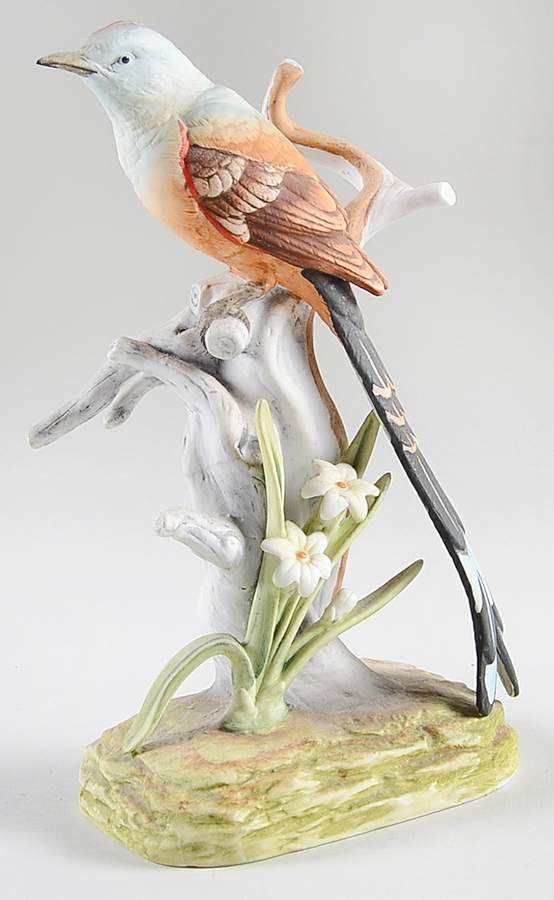 Sadek Bird Figurines Scissor-Tailed Flycatcher-Grass Base - No Box by Sadek-1