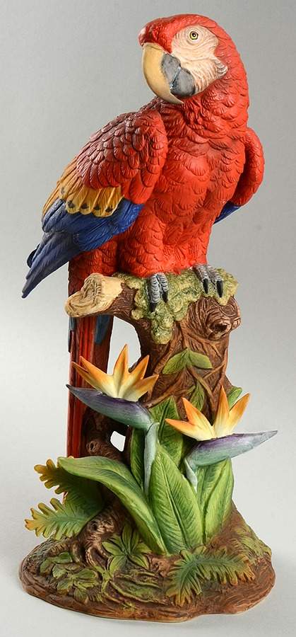 Sadek Bird Figurines Scarlet Macaw - Boxed by Sadek-1