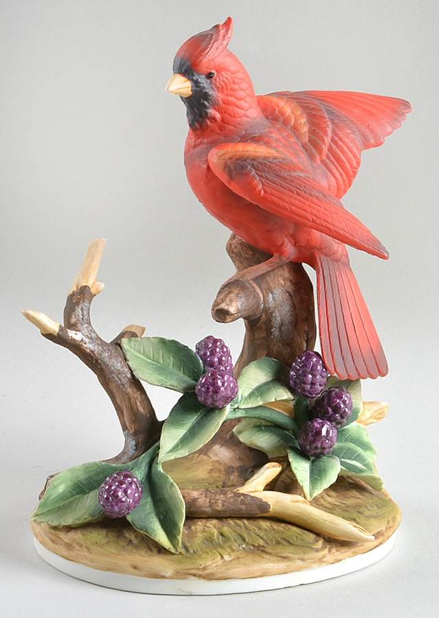 Sadek Bird Figurines Cardinal With Berries-Male - No Box Nb309a by Sadek-1