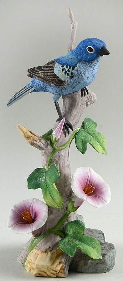 Sadek Bird Figurines Indigo Bunting - No Box by Sadek-1